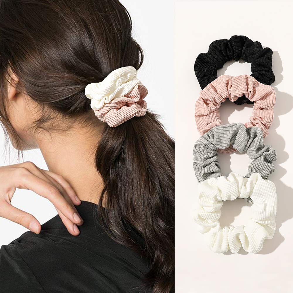 Ivyu scrunchie fabric close-up showing weave and softness that prevents tugging