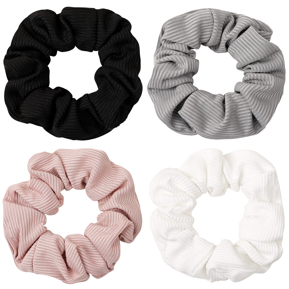Ivyu scrunchies grouped showing colors and soft texture, versatile styling benefit