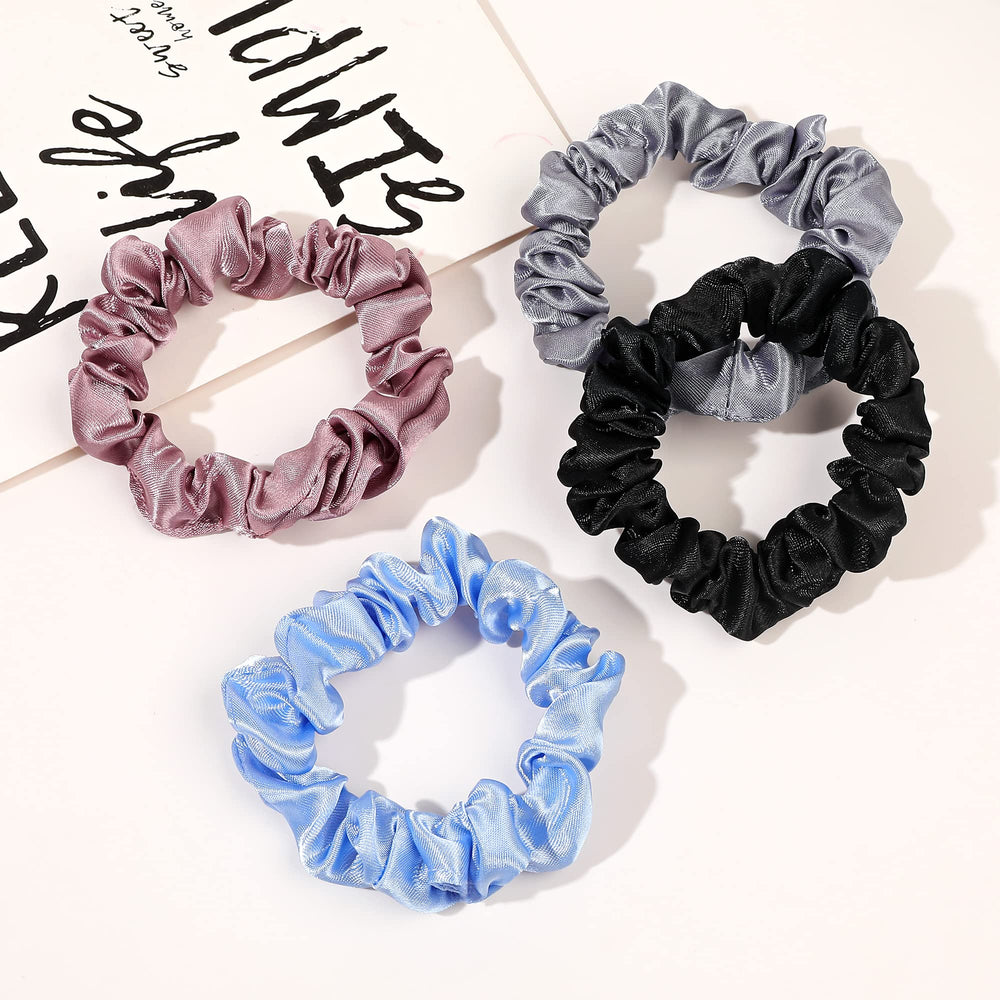 Ivyu scrunchie holding a ponytail on model for secure no-slip wear
