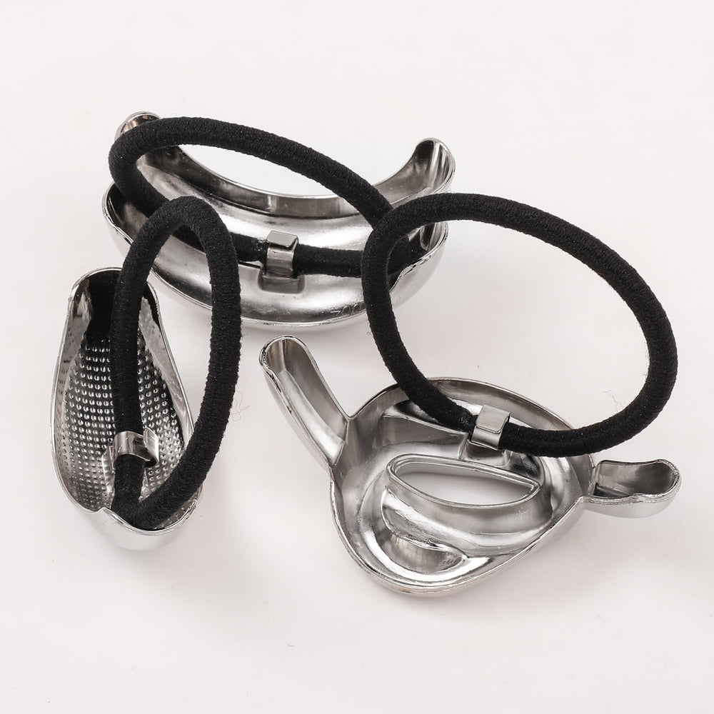 Ivyu cuff on thick curly hair showing compatibility and reduced slippage benefit