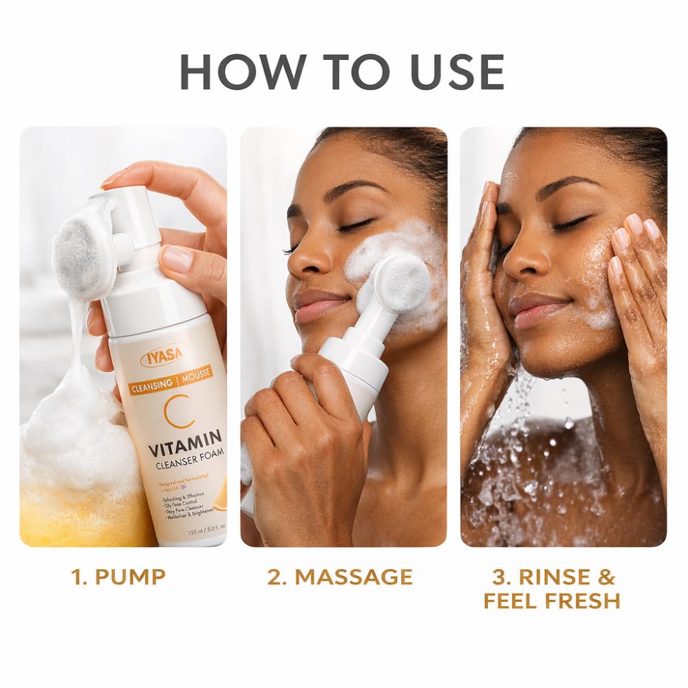 IYASA foam texture mousse illustrating soft cleansing and hydration