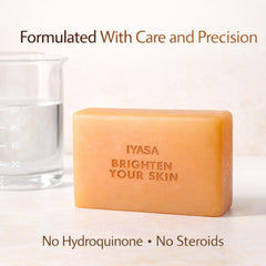 IYASA soap applied to underarm area reducing dark spots