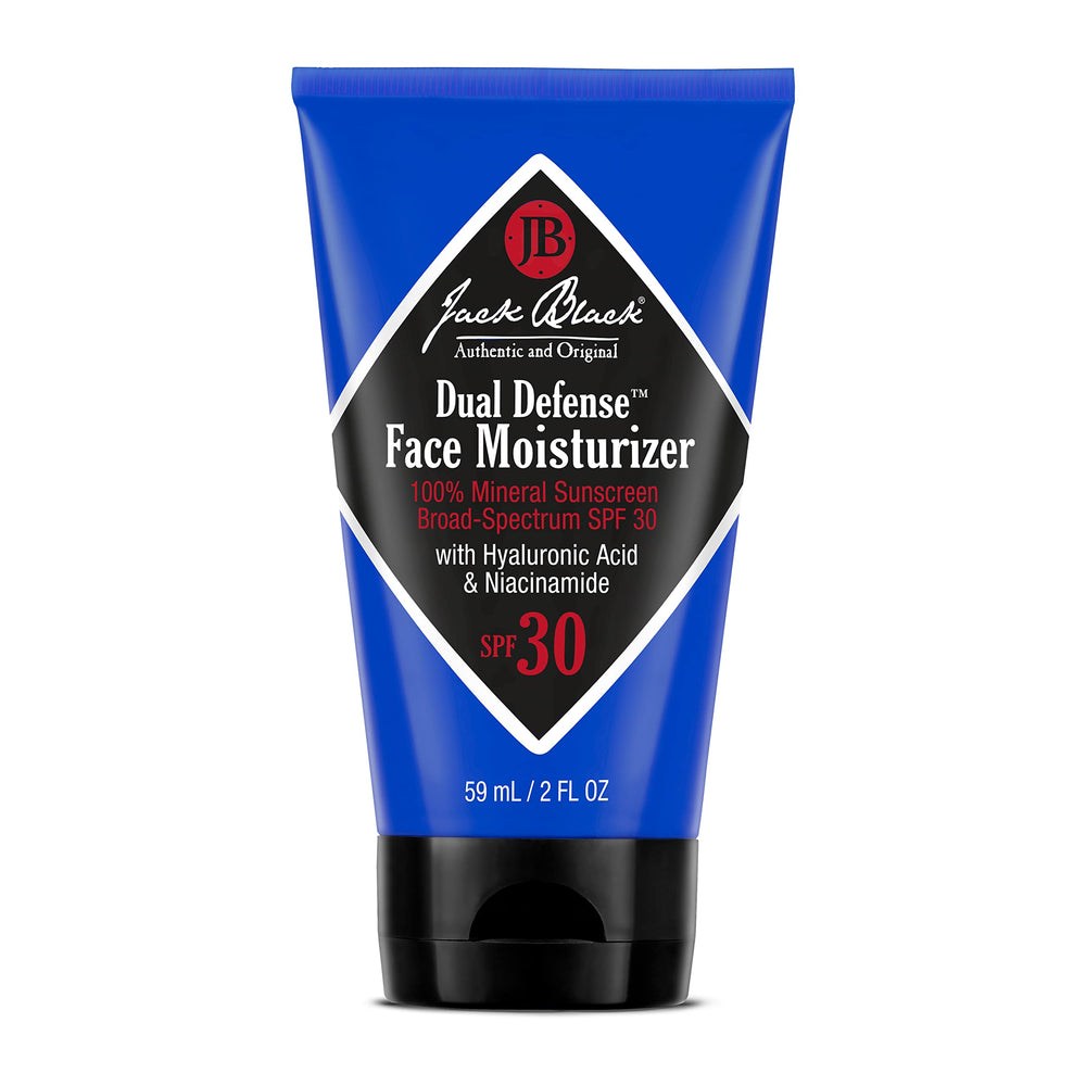 Jack Black front pump bottle showing product design and easy dispensing benefit