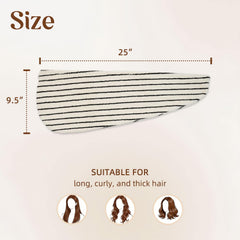 Jacquotha worn on head demonstrating secure hold and frizz control benefit