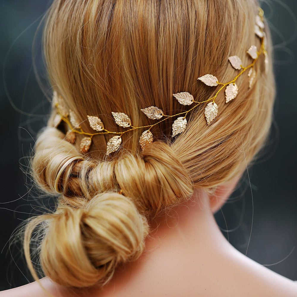 JAKAWIN bride wearing vine in natural light showcasing polished bridal look