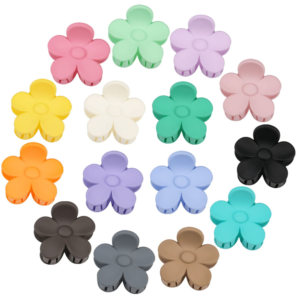 JALANCY front packaging showing 15 colorful flower hair clips for easy selection