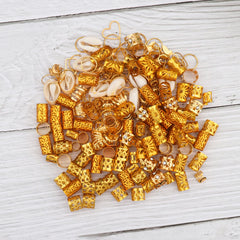 JALANCY model wearing gold accents showing enhanced hairstyle appeal