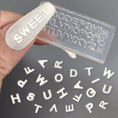 Jaliya front view of alphabet mold showing all 26 letters and compact size benefit