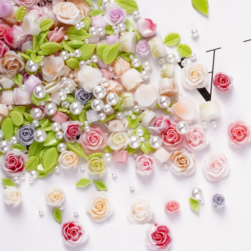 Jaliya tiny flowers embedded in clear resin showing craft possibilities