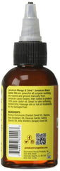 Jamaican Mango & Lime oil applied to natural hair demonstrating moisture and manageability