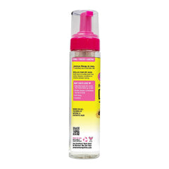 Jamaican Mango & Lime being applied to braids demonstrating quick no-rinse refresh