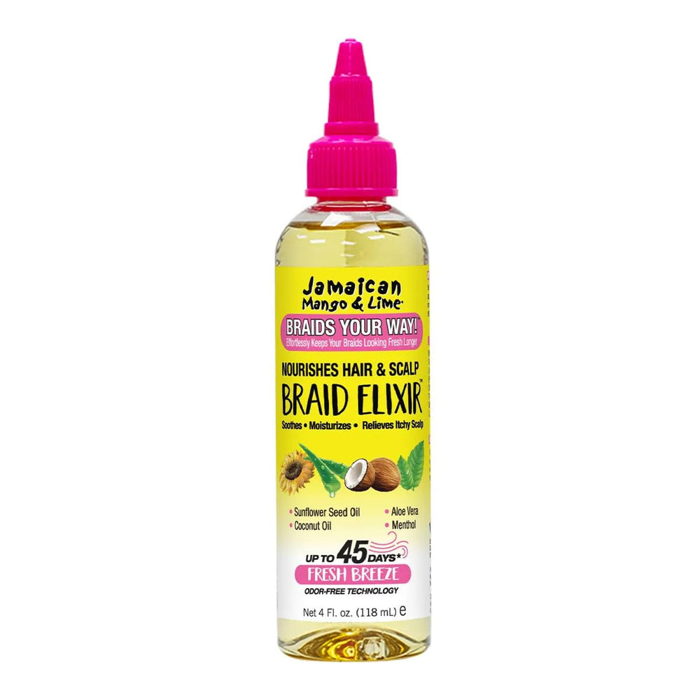 Jamaican Mango & Lime front packaging showing bottle and label, highlights product identity and benefits
