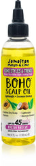 Jamaican Mango & Lime front bottle shows nourishing oil and easy application