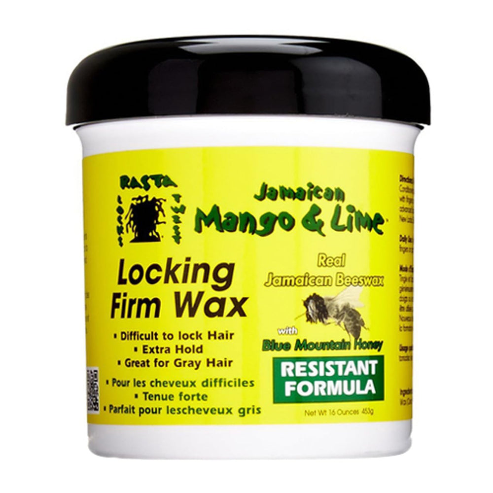 Jamaican Mango & Lime front jar showing label and size with clear product identity and storage benefit