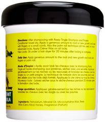 Jamaican Mango & Lime wax texture closeup highlighting beeswax and honey for strong hold and grip