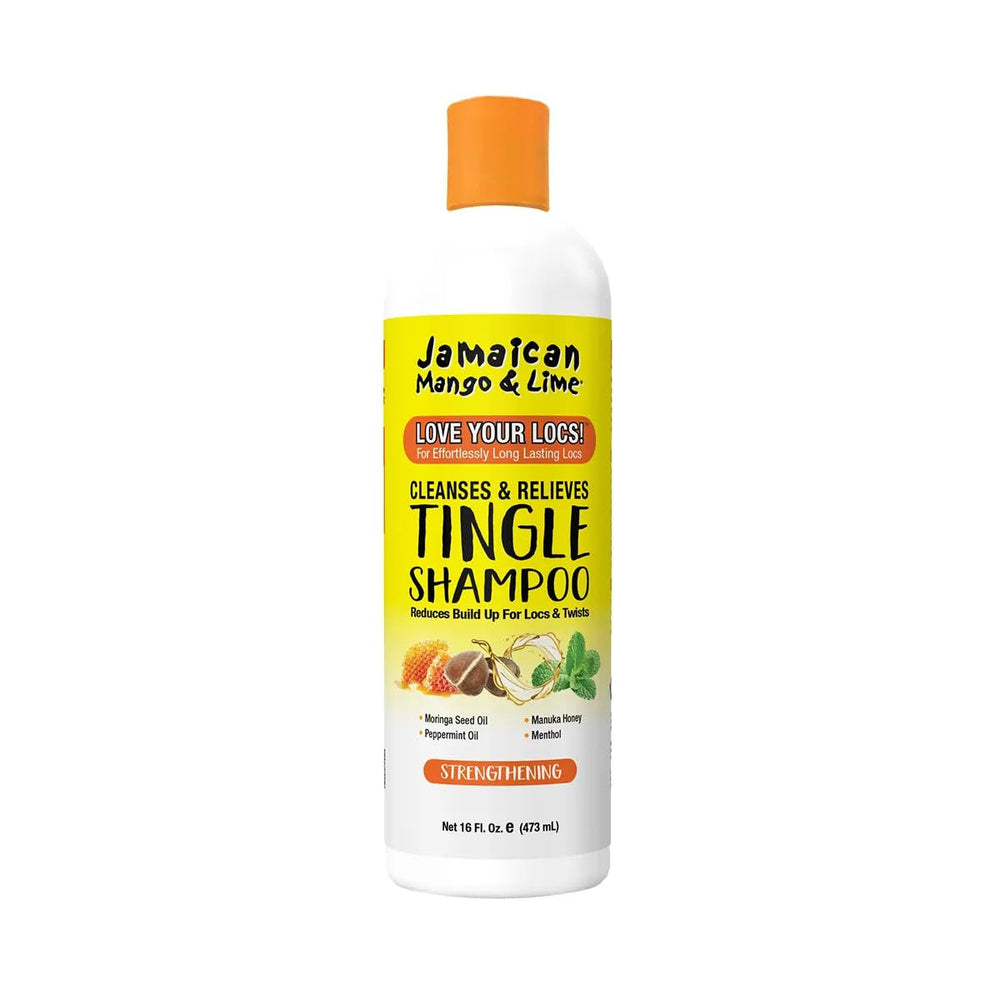 Jamaican Mango & Lime front bottle view showing product and volume benefit