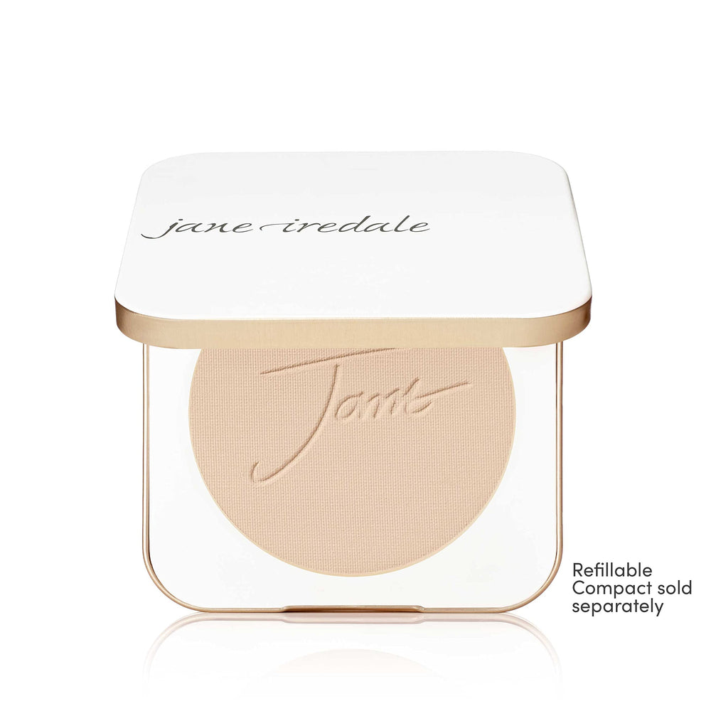jane iredale swatch on skin shows natural matte coverage and blendability benefit