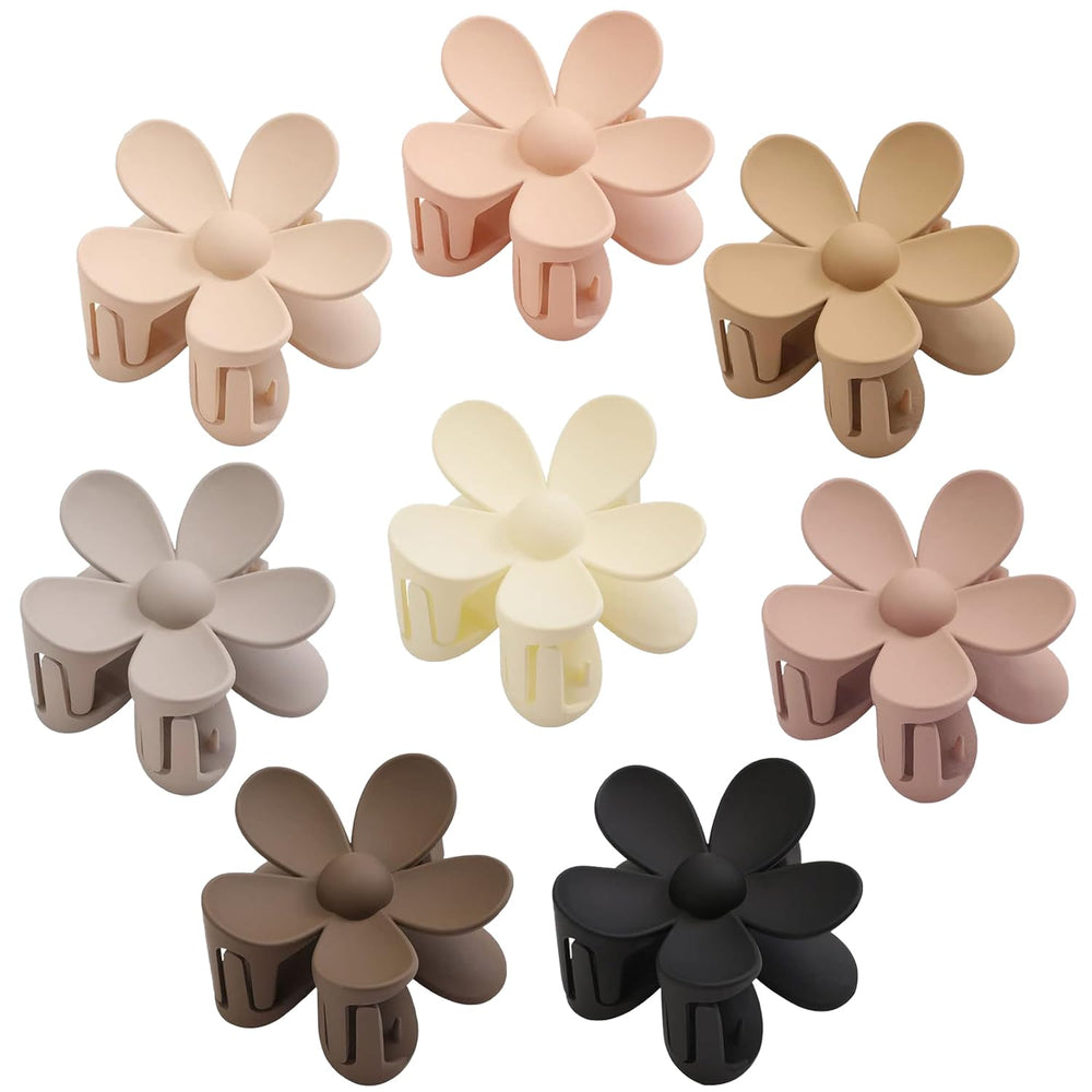 JANFUN front packaging showing eight daisy clips and color variety, perfect gift