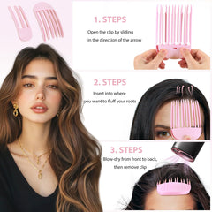 JANFUN small clip used on bangs for subtle rounded fullness