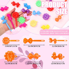 Janinka close-up of cartoon-shaped barrettes highlighting playful appeal