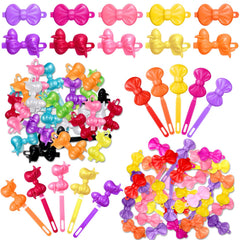 Janinka front packaging showing 72 colorful barrettes and value pack benefit