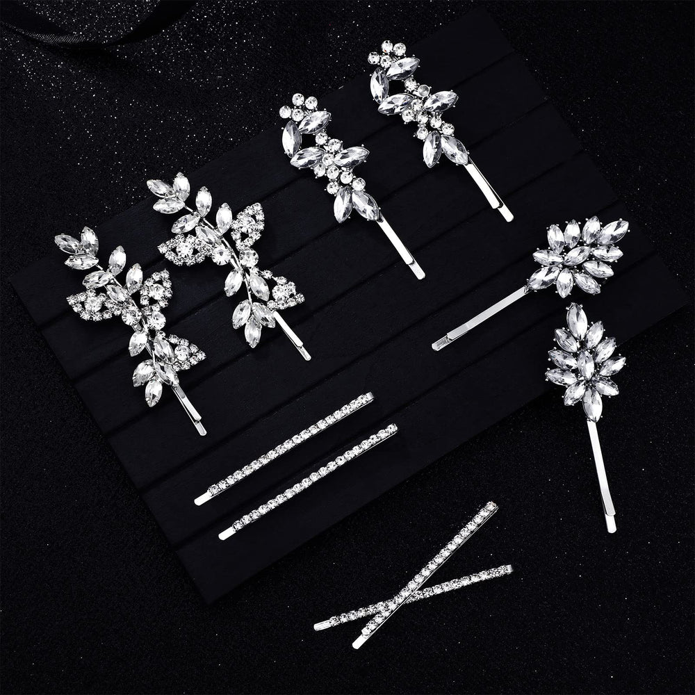 Janinka rhinestone barrette macro showing facets and secure metal base benefit