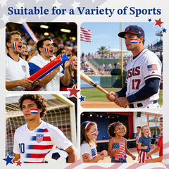 Janolia sports fan cheek stripes showing team spirit and fast application