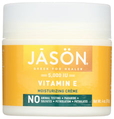 JASON front packaging showing 4 oz jar and vitamin E label for clear product ID and trust