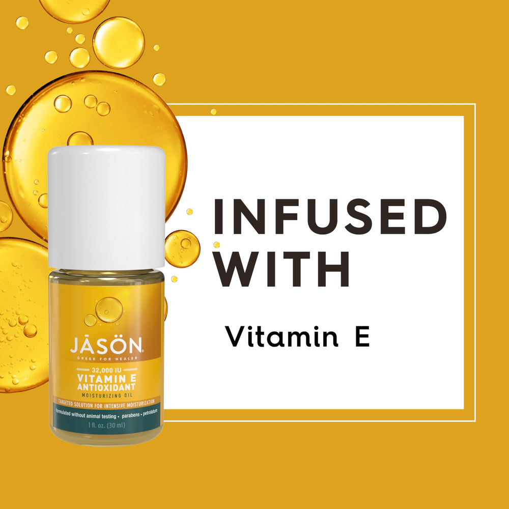JASON oil texture close-up on skin showing smooth emollient finish benefit intense nourishment