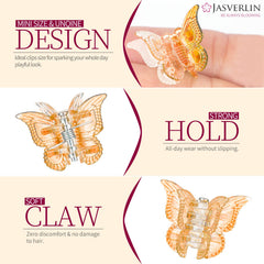 JASVERLIN clips securing a bun to show secure, no-crease hold