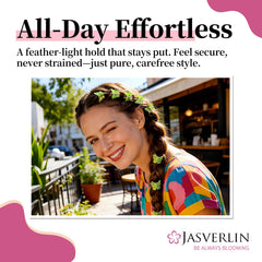 JASVERLIN clip securing fine bangs with secure non-slip hold