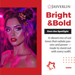 JASVERLIN glitter star close-up shows sparkly finish and durability