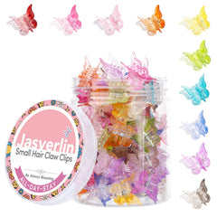 JASVERLIN front packaging showing 50pcs rainbow gradient clips and convenience