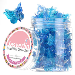 JASVERLIN front packaging with 50 blue gradient butterfly clips showing organization benefit