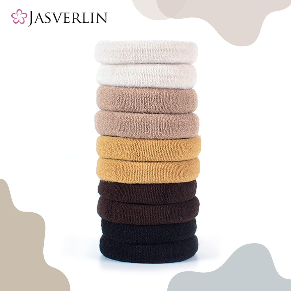 JASVERLIN on model securing a high ponytail with firm, no-crease hold