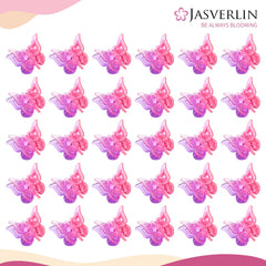 JASVERLIN clear storage container filled with 50 clips, organized travel-ready benefit