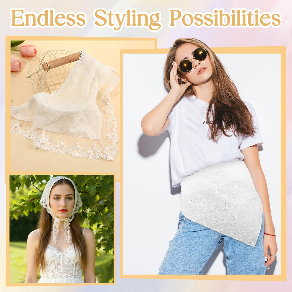 JATEBI flat lay of all four scarves showing set variety and travel-ready convenience