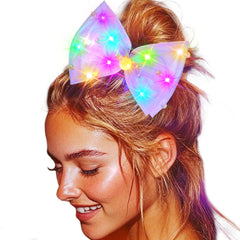 JEAIRTS front view pink LED bow showing elegant glow and style benefit