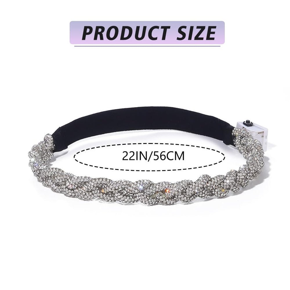 JEAIRTS headband worn by model with bridal hairstyle adding delicate shine