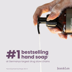 Jean & Len label and ingredient panel highlighting vegan formula benefit