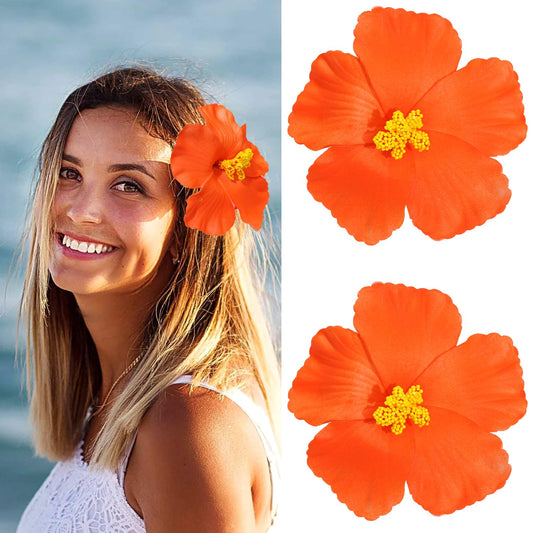 Jeffan orange hibiscus front view showing vibrant petals and bright color benefit