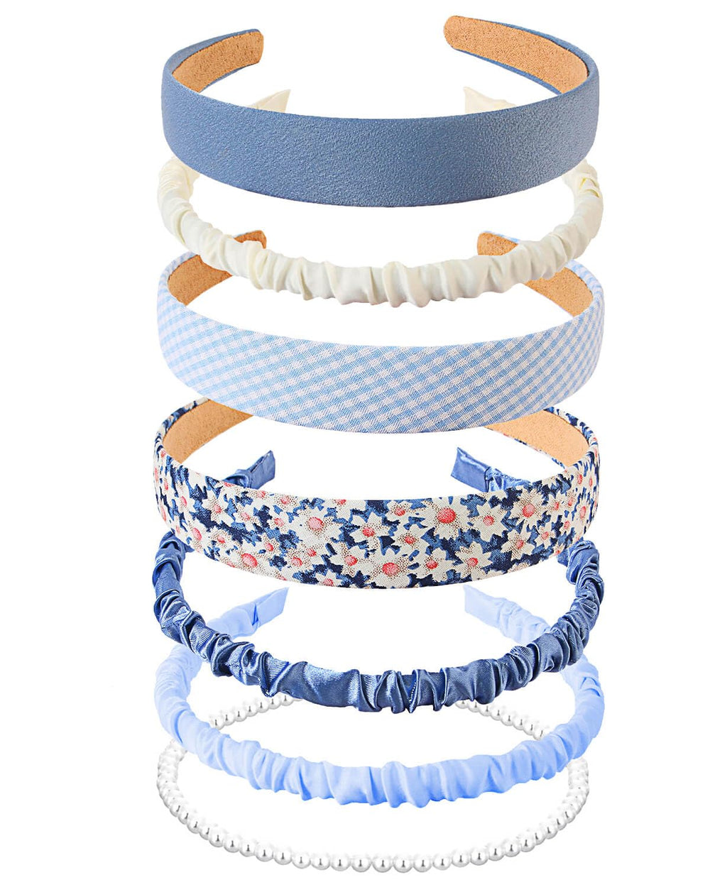 JELIEE seven headbands front display showing variety and outfit versatility