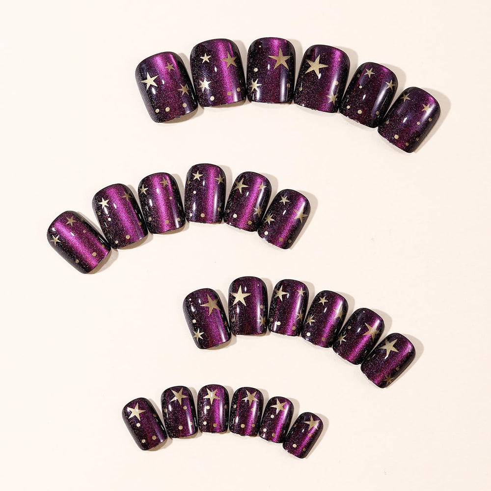 Jellyqueen application kit with jelly glue stickers and double-sided file for quick application