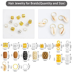Jelyne imitation wood-like tube beads detail adds natural texture to braids
