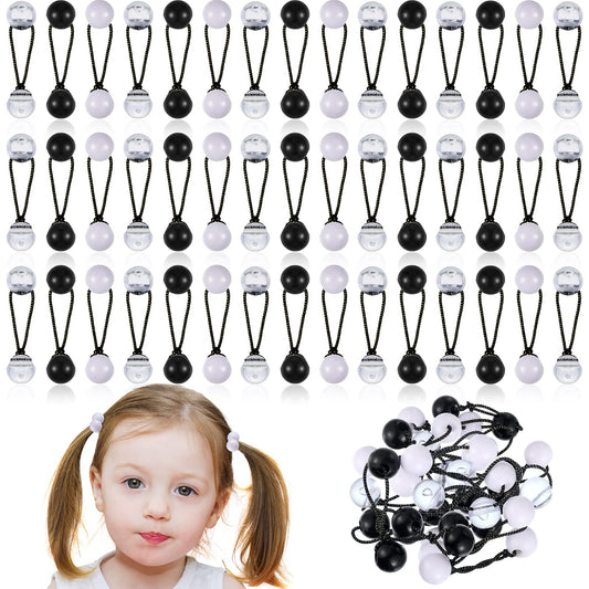 JenPen front packaging showing 36 colorful twin bead ponytail holders and benefit: ready supply
