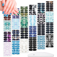 JERCLITY front packaging showing marble wrap sheet, easy salon-style nails