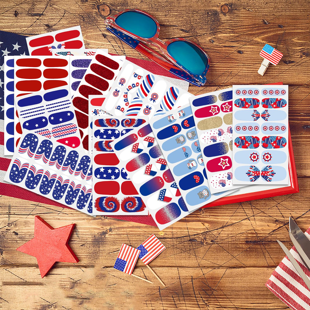 JERCLITY nail wraps applied on hands in outdoor setting, quick holiday-ready manicure
