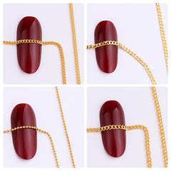 JERCLITY chains beside a ruler showing 19.7in length and measurement clarity
