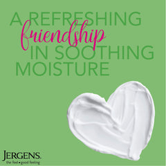 Jergens lotion texture close-up highlighting lightweight absorbency