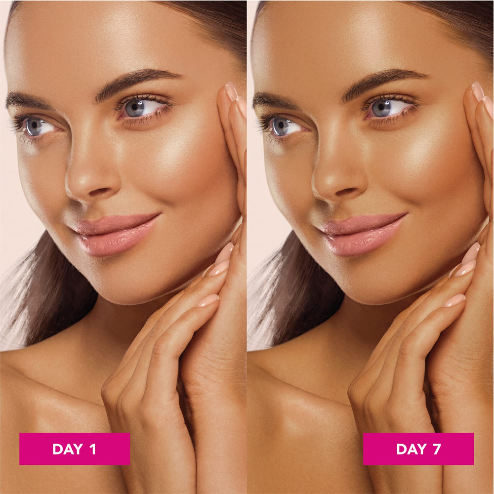 Jergens moisturizer applied before foundation demonstrating even base for makeup